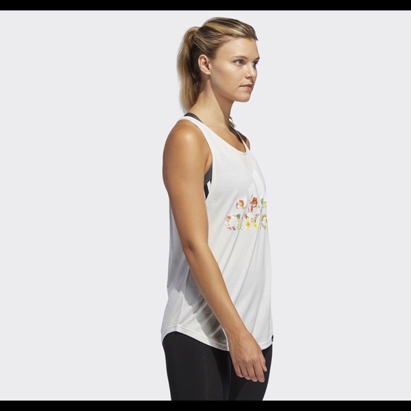 Adidas Floral Essential Tank - Picture 10 of 15